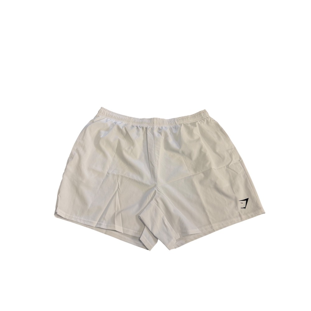 551. Gymshark Men's White Active Shorts Athletic Training Big and Tall Size XXL